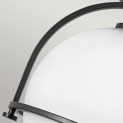 Quintiesse - Stropno svjetlo SOMERSET 1xE27/60W/230V Ø 28,2 cm crna