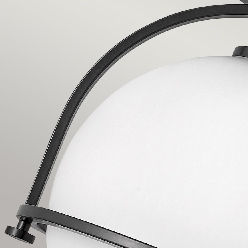 Quintiesse - Stropno svjetlo SOMERSET 1xE27/60W/230V Ø 28,2 cm crna