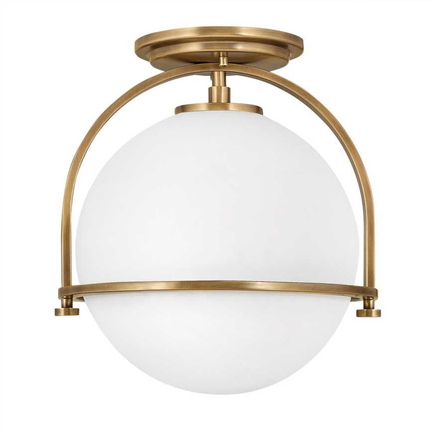 Quintiesse - Stropna svjetiljka SOMERSET 1xE27/60W/230V Ø 28,2 cm zlatna