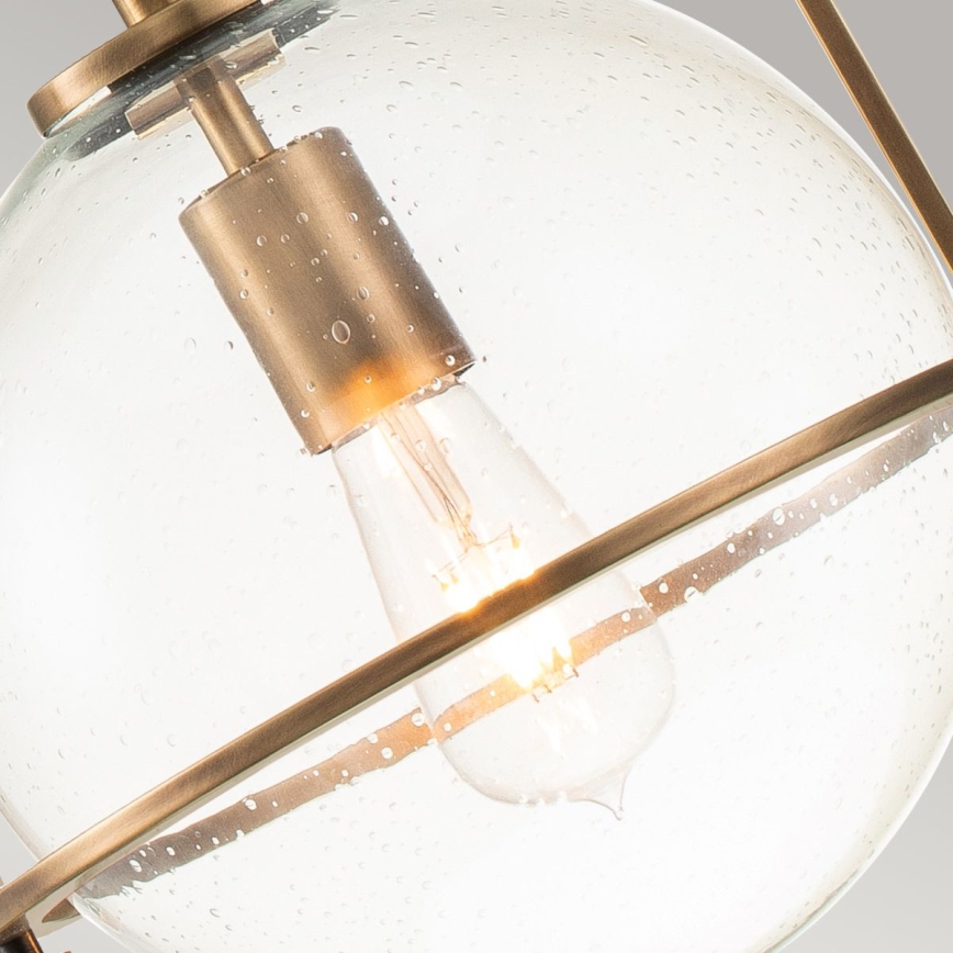 Quintiesse - Luster na šipci SOMERSET 1xE27/60W/230V Ø 28,9 cm, brončani