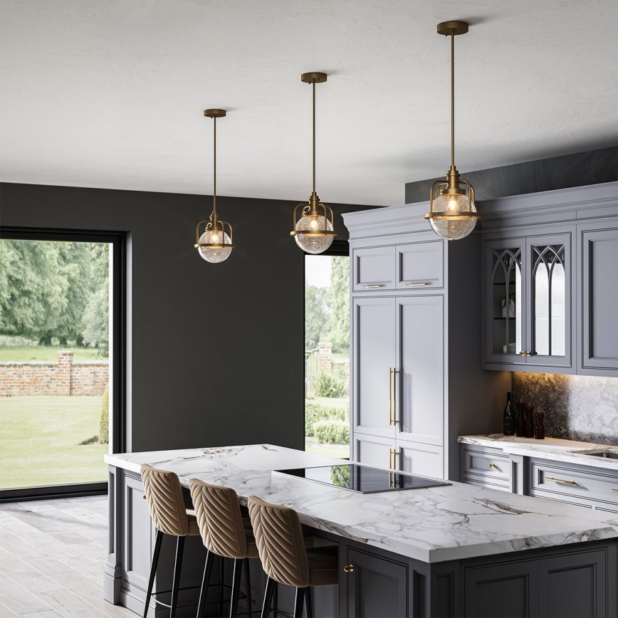 Quintiesse - Vanjska svjetiljka na stalku TRIOCENT 1xE27/40W/230V Ø 24 cm IP44 brončana