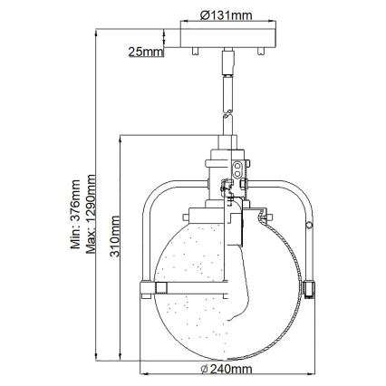 Quintiesse - Vanjska svjetiljka na stalku TRIOCENT 1xE27/40W/230V Ø 24 cm IP44 brončana