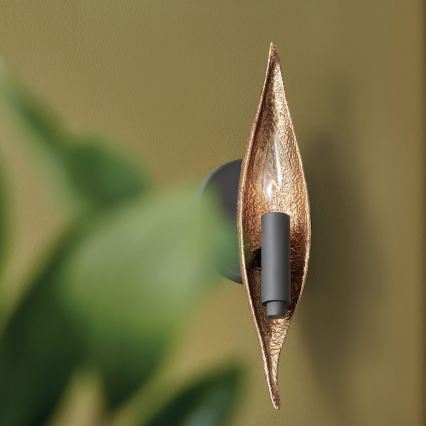 Quintiesse - Zidna svjetiljka WILLOW 1xE14/40W/230V zlatna/crna