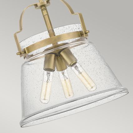 Quintiesse - Luster na šipci WIMBERLEY 3xE27/60W/230V Ø 35,6 cm zlatni