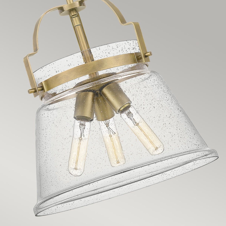 Quintiesse - Luster na šipci WIMBERLEY 3xE27/60W/230V Ø 35,6 cm zlatni