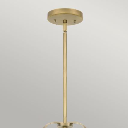 Quintiesse - Luster na šipci WIMBERLEY 3xE27/60W/230V Ø 35,6 cm zlatni