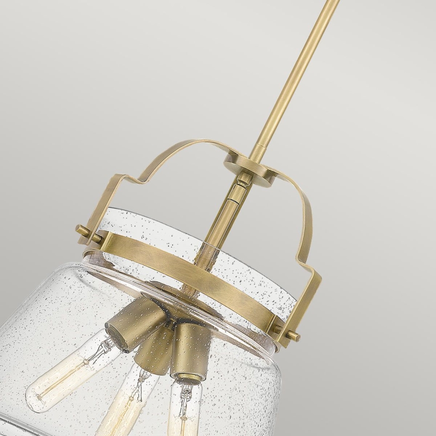 Quintiesse - Luster na šipci WIMBERLEY 3xE27/60W/230V Ø 35,6 cm zlatni