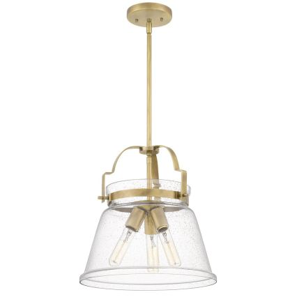 Quintiesse - Luster na šipci WIMBERLEY 3xE27/60W/230V Ø 35,6 cm zlatni