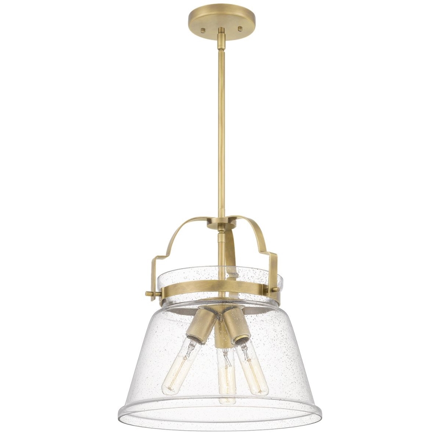 Quintiesse - Luster na šipci WIMBERLEY 3xE27/60W/230V Ø 35,6 cm zlatni