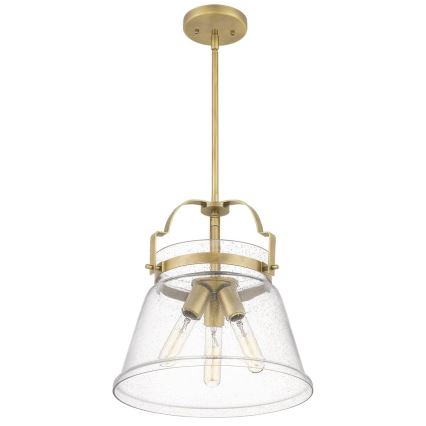 Quintiesse - Luster na šipci WIMBERLEY 3xE27/60W/230V Ø 35,6 cm zlatni