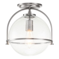 Quintiesse - Stropna svjetiljka SOMERSET 1xE27/60W/230V Ø 28,2 cm matni krom