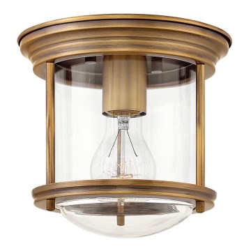 Quintiesse - Vanjska stropna svjetiljka HADRIAN 1xE27/60W/230V Ø 19,6 cm IP44 brončana