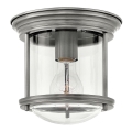 Quintiesse - Vanjska stropna svjetiljka HADRIAN 1xE27/60W/230V Ø 19,6 cm IP44 matirani krom