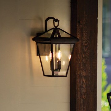 Quintiesse - Vanjska zidna svjetiljka ALFORD M 2xE14/40W/230V IP44 crna