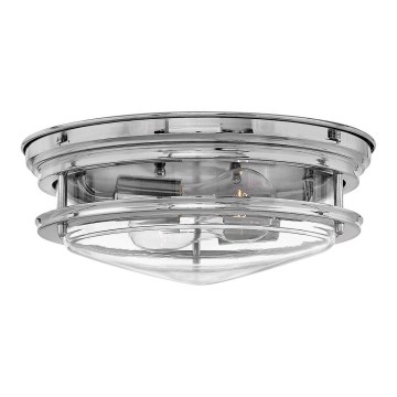 Quintiesse - Vanjsko stropno svjetlo HADRIAN 2xE27/40W/230V Ø 27,8 cm IP44 sjajni krom