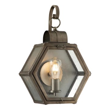 Quintiesse - Vanjsko zidno svjetlo HEATH M 1xE27/60W/230V IP44 brončano