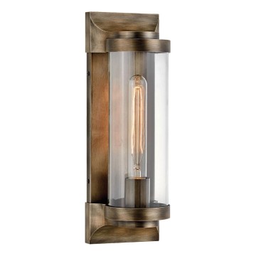 Quintiesse - Vanjsko zidno svjetlo PEARSON M 1xE27/60W/230V IP44 brončano