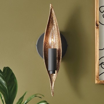 Quintiesse - Zidna svjetiljka WILLOW 1xE14/40W/230V zlatna/crna