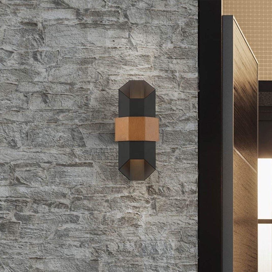 Quoizel - LED Vanjska zidna svjetiljka CHASM 2xLED/5,5W/230V IP44