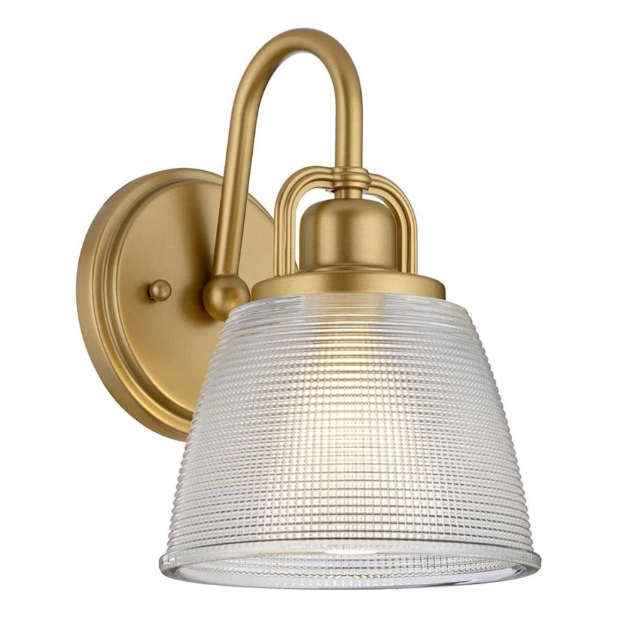 Quoizel - LED Zidna svjetiljka za kupaonicu DUBLIN 1xG9/3W/230V IP44 zlatna