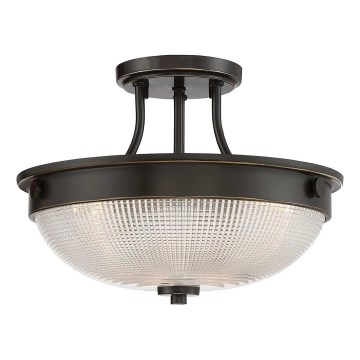 Quoizel - Nadgradni luster MANTLE 2xE27/60W/230V brončana