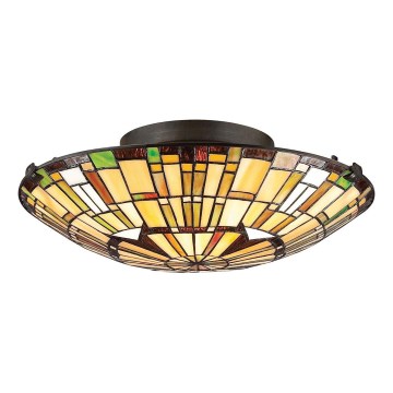 Quoizel - Plafonska svjetiljka Tiffany REED 2xE27/60W/230V Ø 42 cm