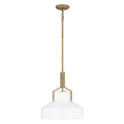 Quoizel - Luster na šipci BRECKEN 2xE27/60W/230V zlatna/bijela