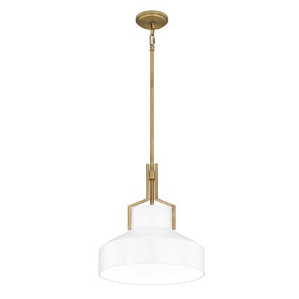Quoizel - Luster na šipci BRECKEN 2xE27/60W/230V zlatna/bijela