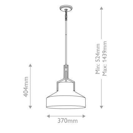 Quoizel - Luster na šipci BRECKEN 2xE27/60W/230V zlatna/bijela