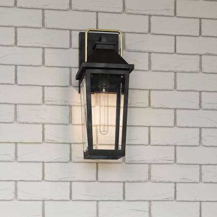 Quoizel - Vanjska zidna svjetiljka BUCKLEY 1xE27/40W/230V IP44 crna