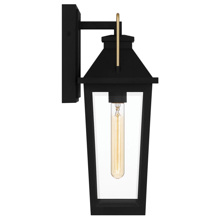 Quoizel - Vanjska zidna svjetiljka BUCKLEY 1xE27/40W/230V IP44 crna
