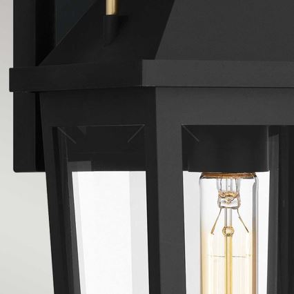 Quoizel - Vanjska zidna svjetiljka BUCKLEY 1xE27/40W/230V IP44 crna
