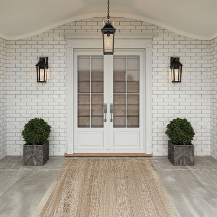 Quoizel - Vanjska zidna svjetiljka BUCKLEY M 1xE27/40W/230V IP44 crna