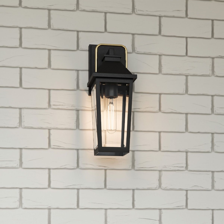 Quoizel - Vanjska zidna svjetiljka BUCKLEY 1xE27/40W/230V IP44 crna