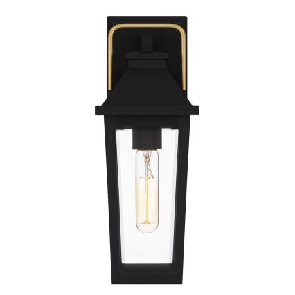 Quoizel - Vanjska zidna svjetiljka BUCKLEY 1xE27/40W/230V IP44 crna