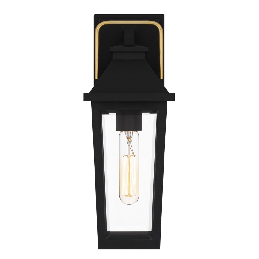 Quoizel - Vanjska zidna svjetiljka BUCKLEY 1xE27/40W/230V IP44 crna