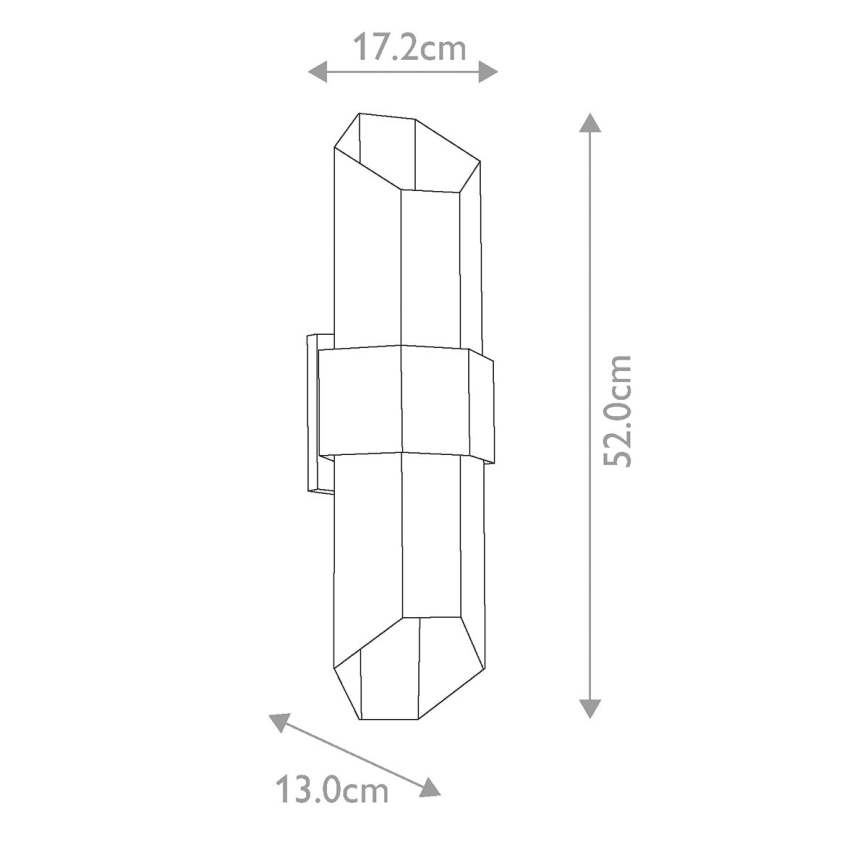 Quoizel - LED vanjska svjetiljka CHASM 2xLED/9,5W/230V IP44