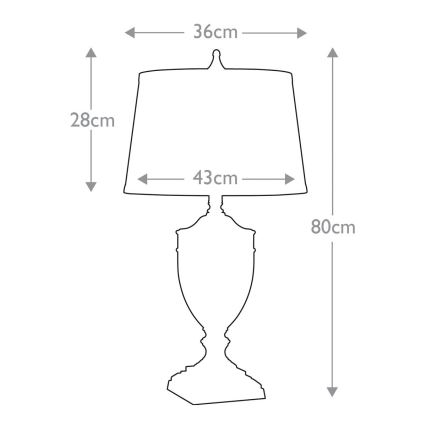 Quoizel - Stolna lampa DENNISON 1xE27/60W/230V brončana