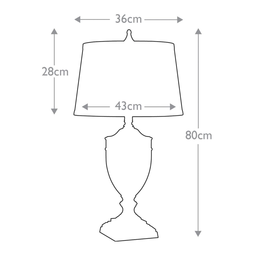 Quoizel - Stolna lampa DENNISON 1xE27/60W/230V brončana