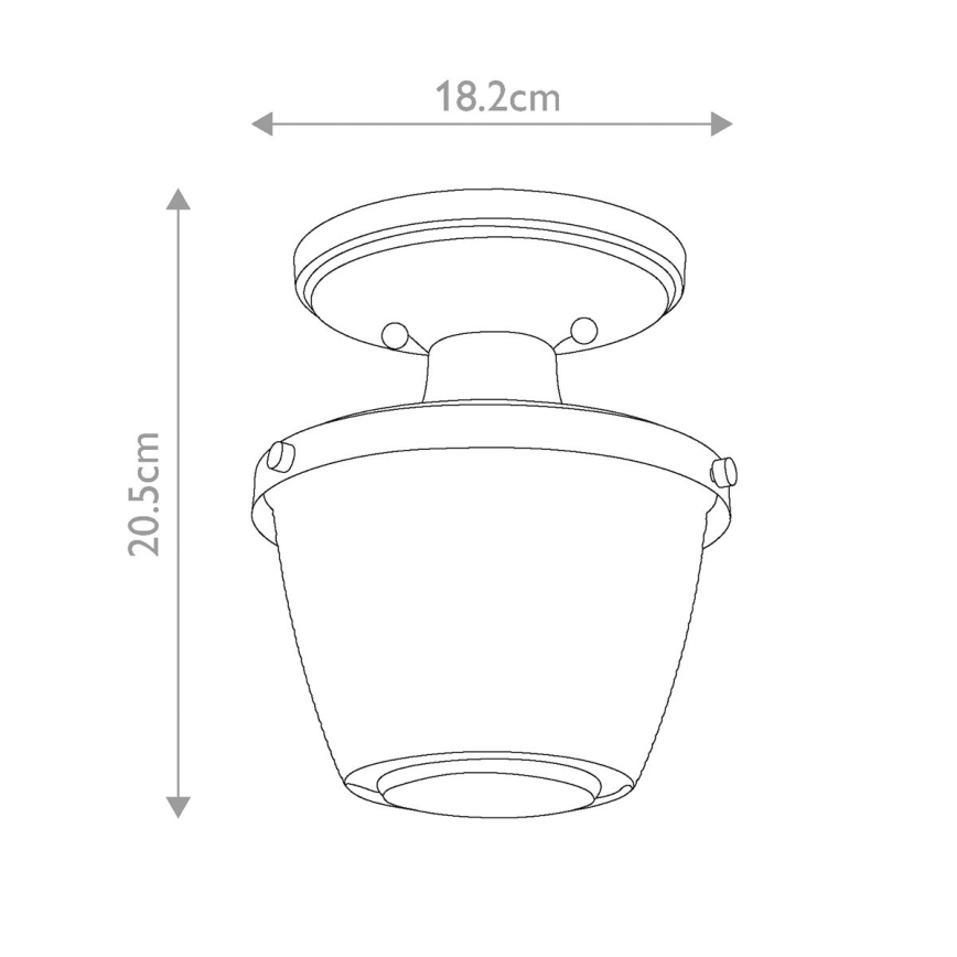 Quoizel - Stropna svjetiljka za kupaonicu DUBLIN 1xE27/40W/230V IP44 zlatna