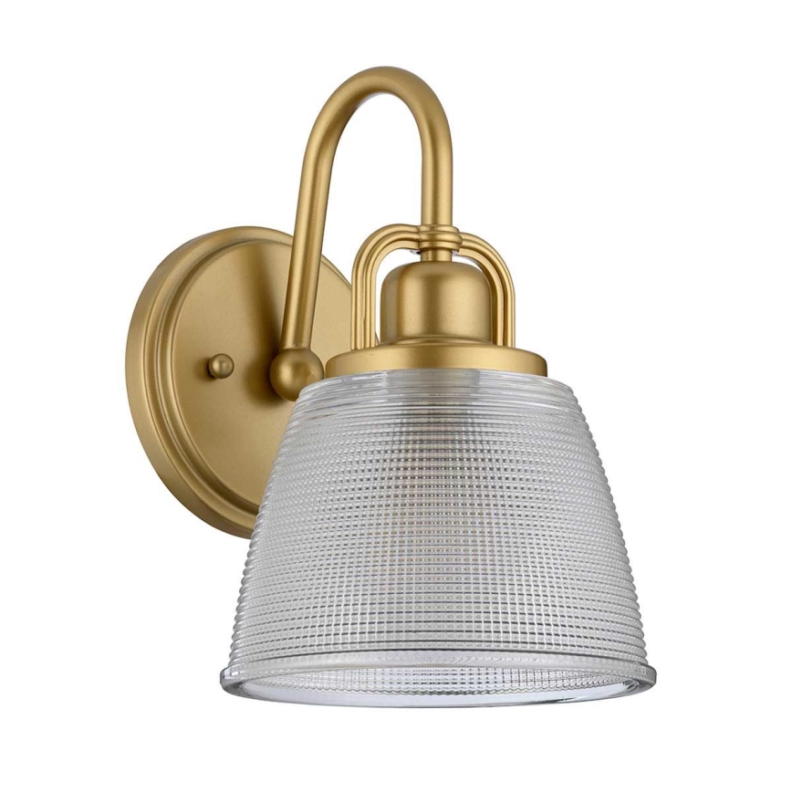 Quoizel - LED Zidna svjetiljka za kupaonicu DUBLIN 1xG9/3W/230V IP44 zlatna
