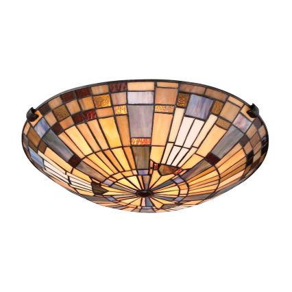 Quoizel - Stropna svjetiljka INGLENOOK 2xE27/60W/230V pr. 40,7 cm