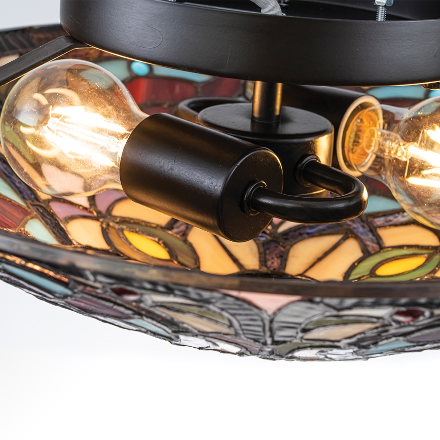 Quoizel - Stropna svjetiljka Tiffany LARISSA 2xE27/40W/230V Ø 41,2 cm