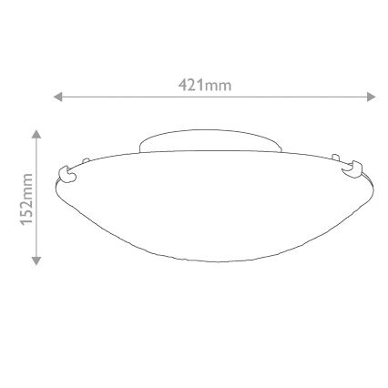 Quoizel - Stropna svjetiljka Tiffany LARISSA 2xE27/40W/230V Ø 41,2 cm