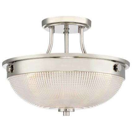 Quoizel - Nadgradni luster MANTLE 2xE27/60W/230V sjajni krom