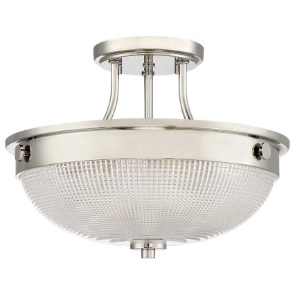 Quoizel - Nadgradni luster MANTLE 2xE27/60W/230V sjajni krom