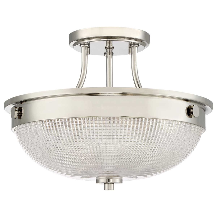 Quoizel - Nadgradni luster MANTLE 2xE27/60W/230V sjajni krom