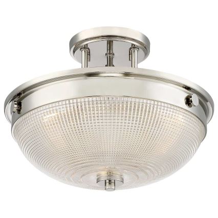 Quoizel - Nadgradni luster MANTLE 2xE27/60W/230V sjajni krom