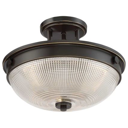 Quoizel - Nadgradni luster MANTLE 2xE27/60W/230V brončana