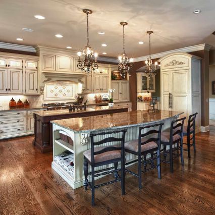 Quoizel - Luster na lancu MARQUETTE 3xE14/60W/230V brončane boje